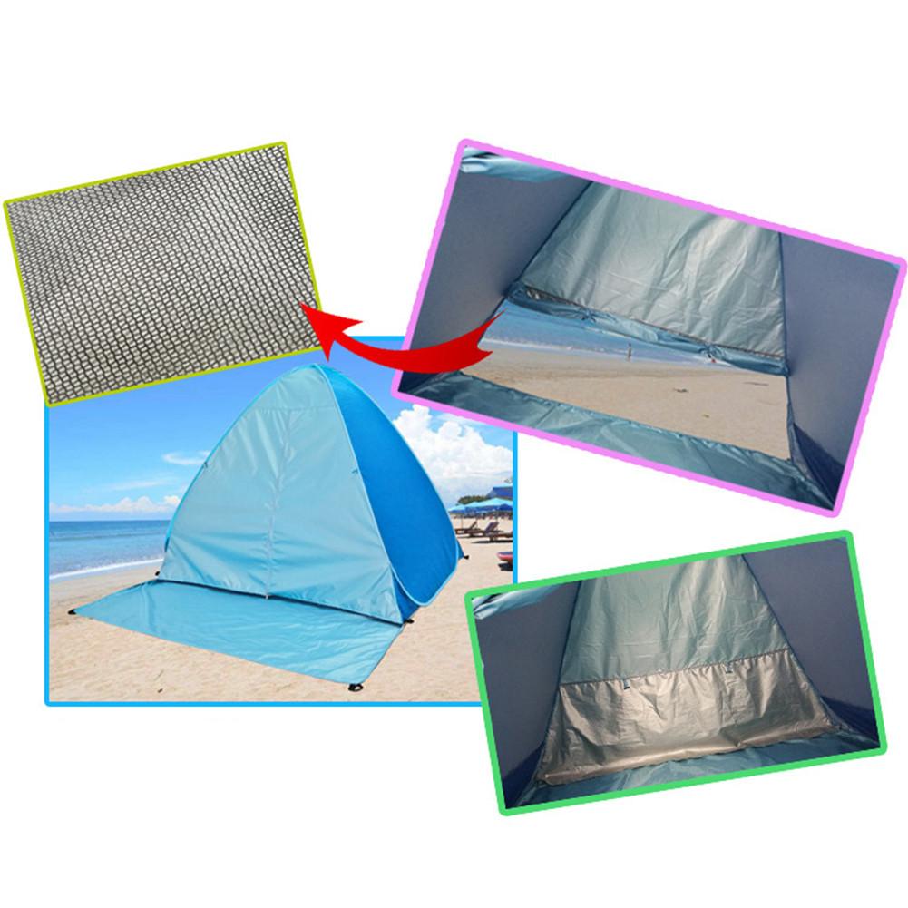 Portable Outdoor Beach Tent 1-2 Person UV Protection Pop Up Camping Waterproof Tent Sun Shelter