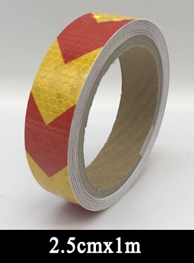 Reflective Tape Bike Stickers Reflective Safety Warning Conspicuity Reflective Tape Film Sticker Light Bar Bicycle Accessories: black