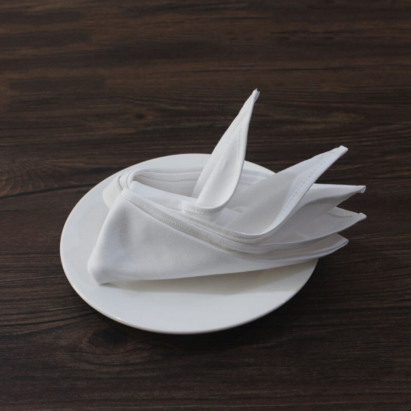 de servilletas de mesa, servilletas de algodón para mesas, pañuelos de tela, servilletas, pañuelo blanco, tela para decoración de Hotel, S-XL