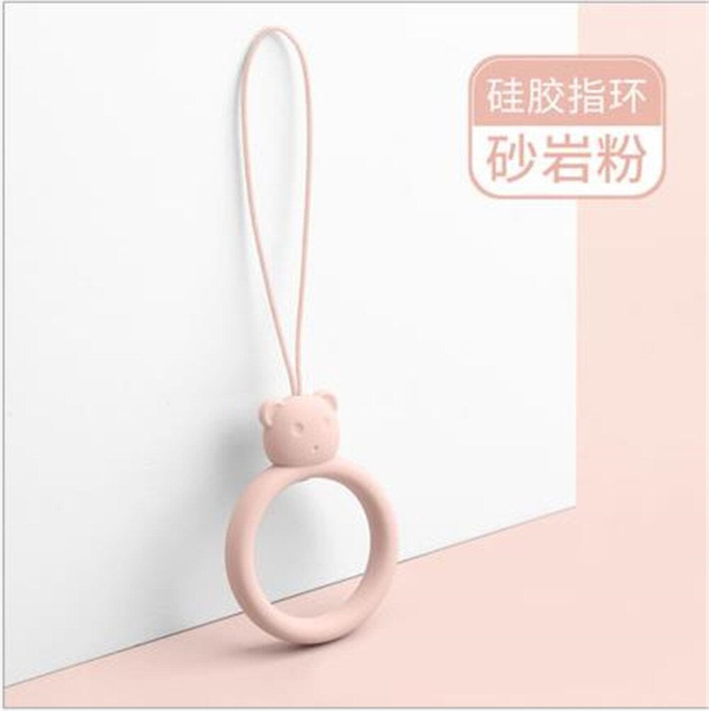 Silicone Ring Ring Bear Liquid Silicone Cell Phone Lanyard Electronic Cigarette Lanyard Headphone Case Pendant U Disk Lanyard: P6