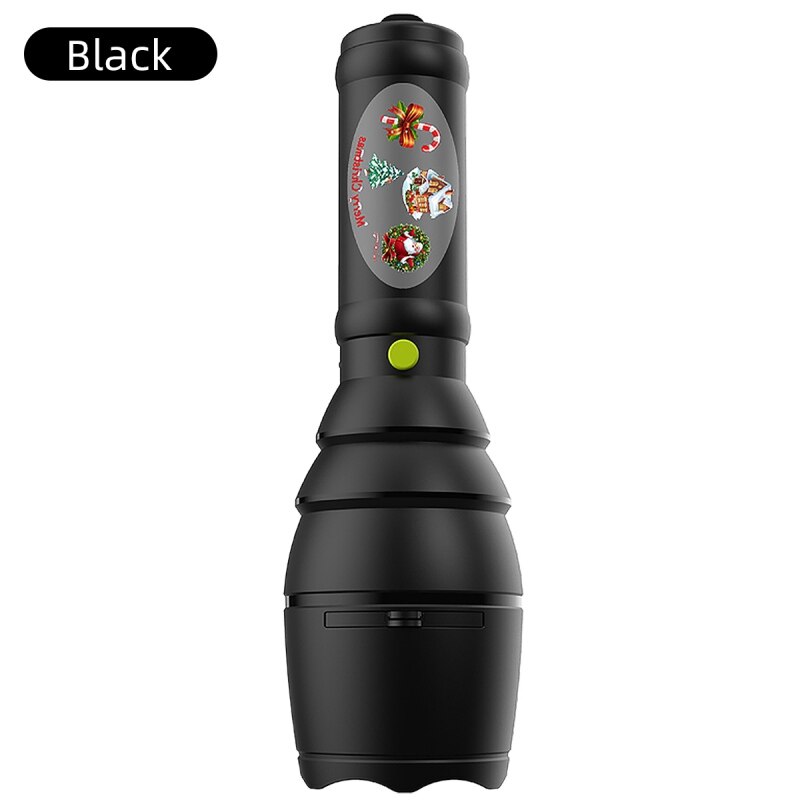 Musical Handheld Projector LED Light Portable Bright Flashlight With 12 Slides Built-in Battery For Christmas/Halloween: 1