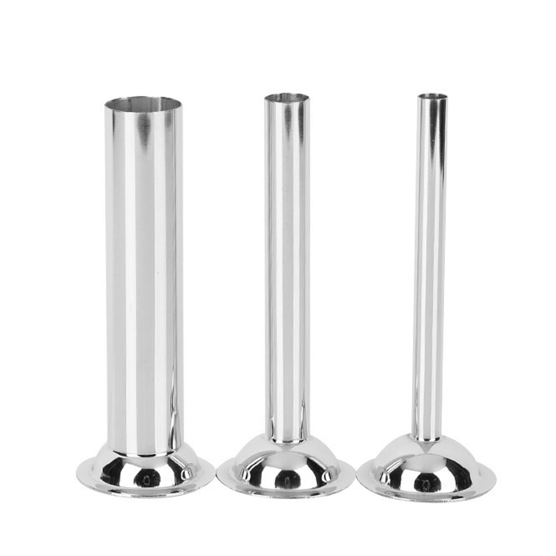 Kit Tubes De Remplissage Saucisse Pour Hachoir Kitchenaid - 3 Tubes Acier Inoxydable - Accessoire Cuisine