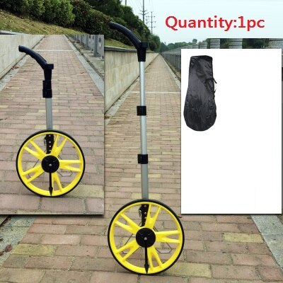 hand push distance measuring wheel road meter wheel ground range finder gauge: 30200107