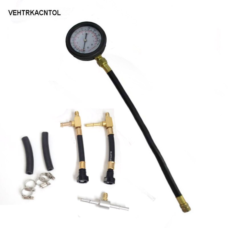 Medidor de presión de combustible para coche, medidor de presión de inyección de gasolina con conector 6,3 7,89,