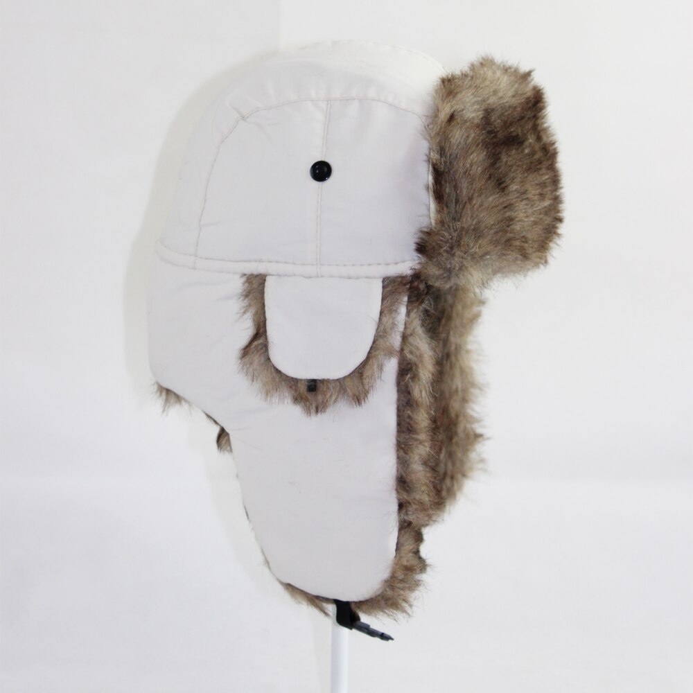 Ushanka-gorros con orejeras para hombre y mujer, gorro cálido ruso con orejeras, cazador piel, a prueba de agua, sombrero de esquí, Unisex: G
