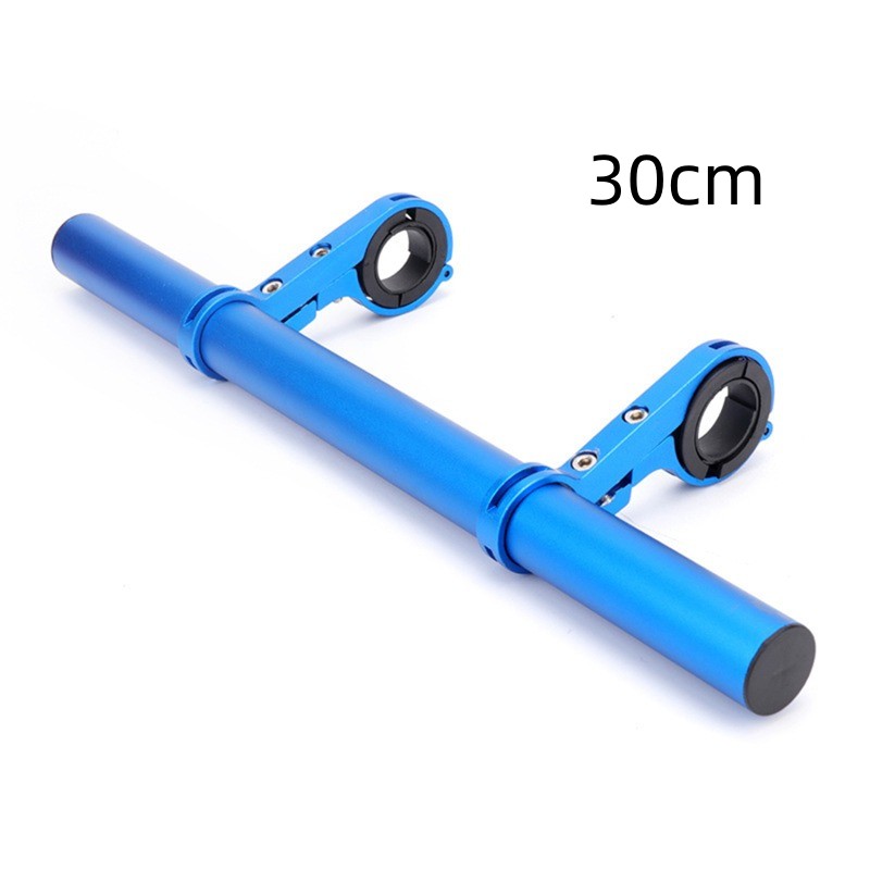 Extensor de manillar de patinete eléctrico, soporte de montaje de luz de bocina, adaptador elevador de manillar, lámpara de bicicleta, accesorios de linterna: Azul marino
