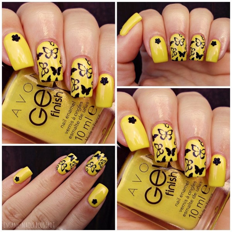 Chaude classique papillon libellule forme Nail Art estampage modèle plaques Pandox AP74 Image plaque