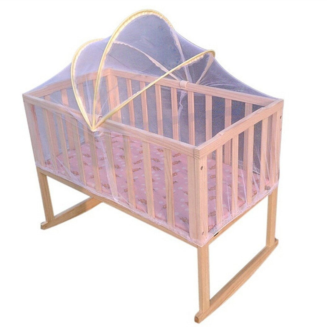 1 x Baby Cradle Bed Mosquito Nets Summer Baby Safe Arched Mosquitos Net, Random Color