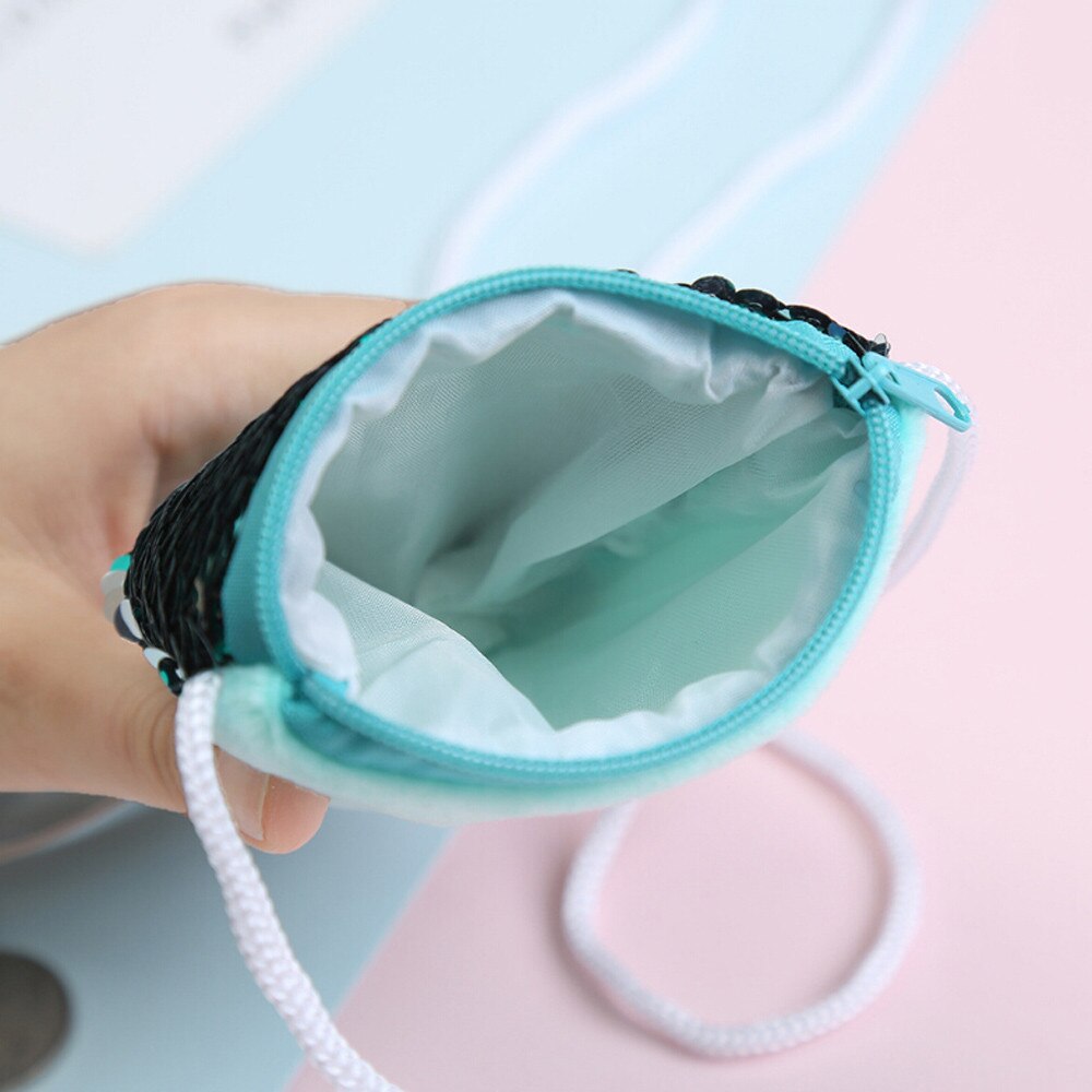Kleine Münze Geldbörsen Pailletten Kinder Handtaschen Zipper Getäfelten Fisch Form Geldbörsen Niedlich Tasche Schlüssel Paket Handtasche Frauen кошелек T