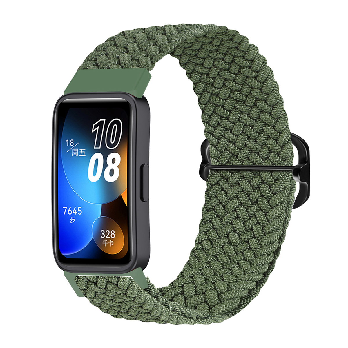 Gevlochten Solo Loop Voor Huawei Band 9 8 7 Band Verstelbare Smartwatch Accessoires Elastische Nylon Armband Correa Huawei Band8 Band