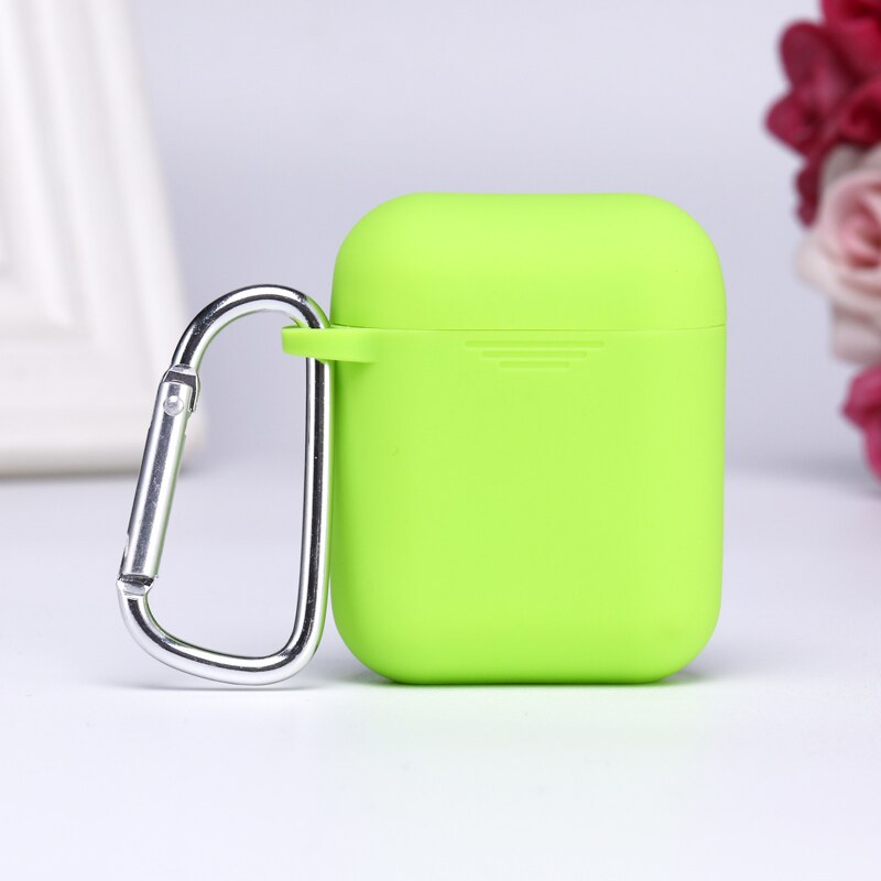 Étui i12 TWS en silicone pour écouteurs Bluetooth sans fil, pare-chocs i9s i10 i9 i11 i14 i15 TWS i12TWS i 12 étuis de protection pour écouteurs: Grass green