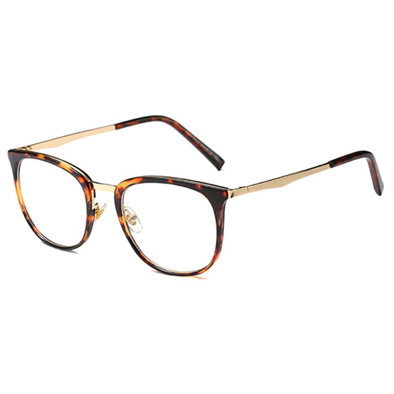 Montura de gafas ópticas para mujer, gafas graduadas por ordenador, montura de gafas para mujer, lente transparente para mujer QF114: QF114-C2