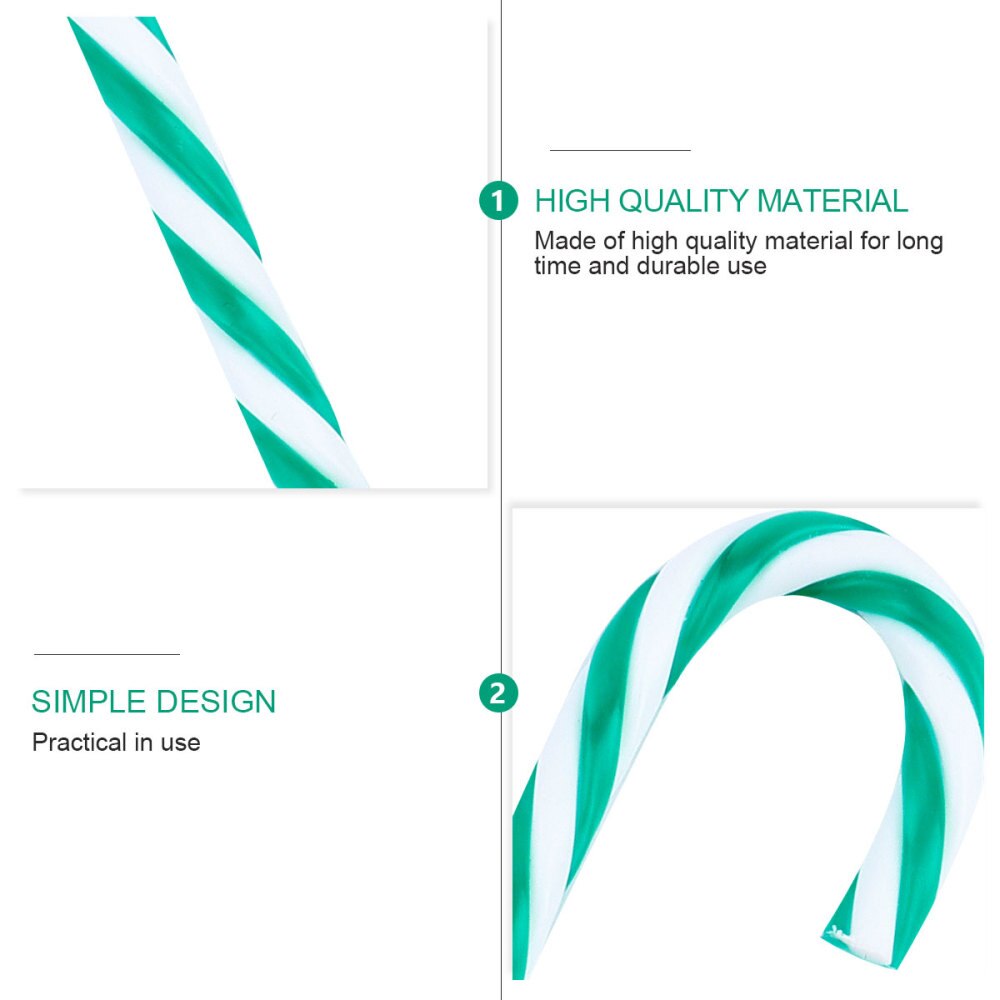 12 stuks decoratieve hangers in de vorm van een zuurstok, hangende kerstboomdecoratie in de vorm van een zuurstok