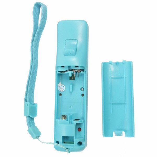 Blue Motion Sensor Afstandsbediening + Wired Nunchuck Combo voor Nintendo Wii Console