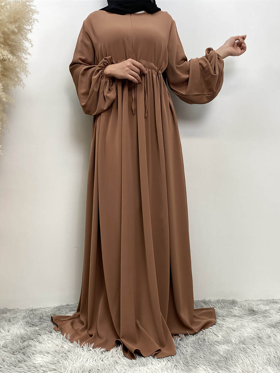 Ramadan Abayas For Women Front Zipper Muslim Hijab Dress Turkey Kaftan Islamic Dresses Hidden Belt Modest Robe Dubai Kimono