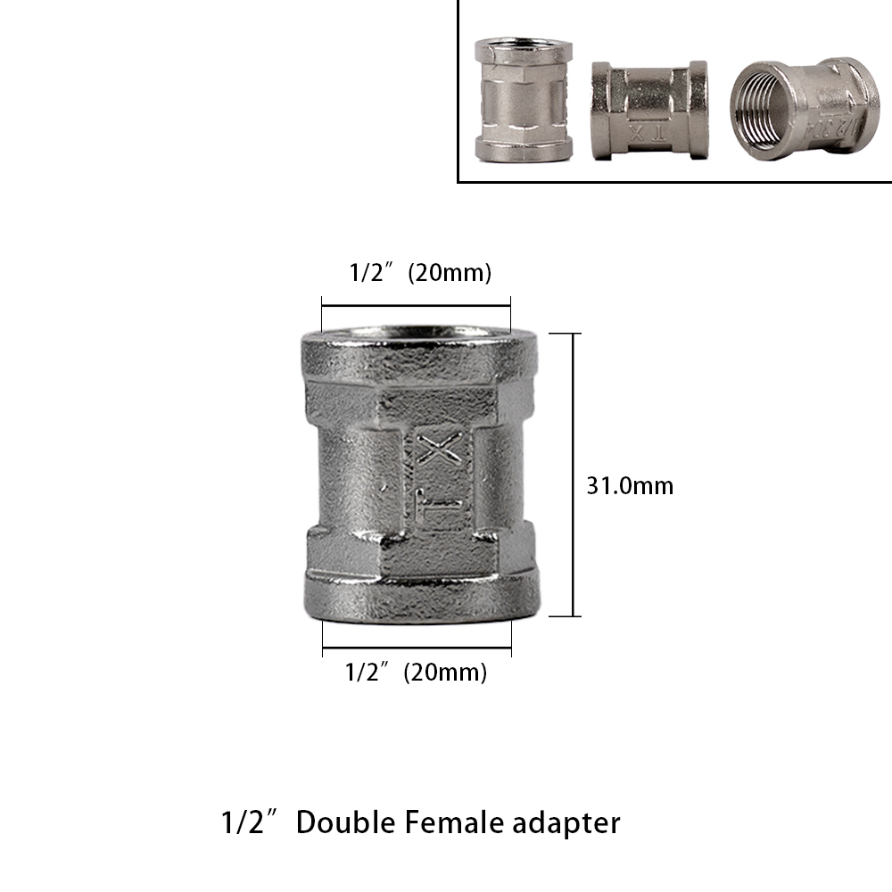 1/2 "3/4" BSP hilo macho hembra tipo T reductor de codo de acero inoxidable adaptador de junta a tope acoplador accesorios de plomería