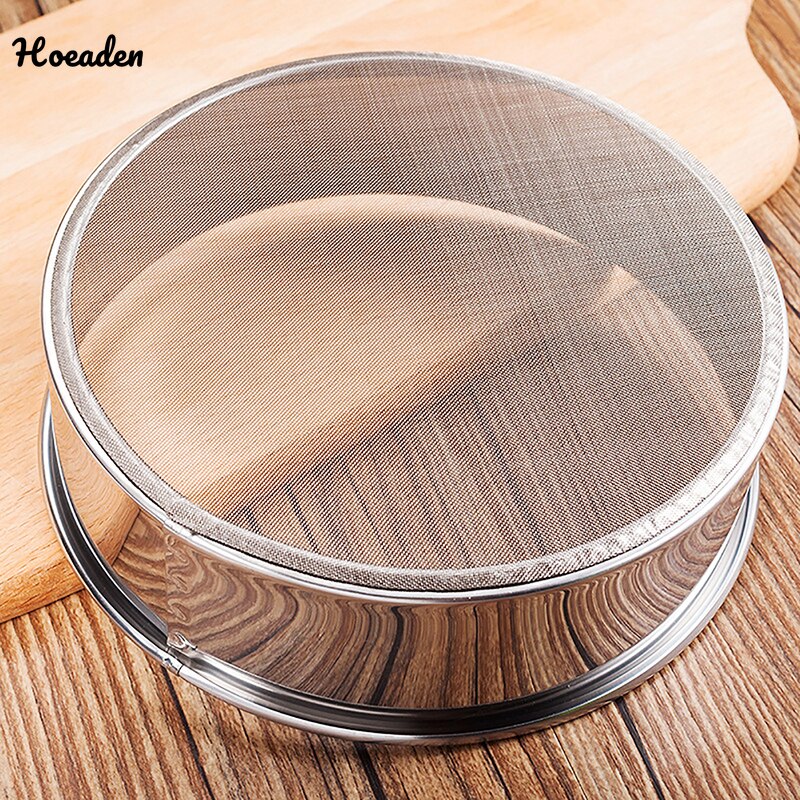 Utensilios de cocina de acero inoxidable, tamiz para harina, té, Pasta, tamiz, malla para harina, arroz, utensilios de pastelería
