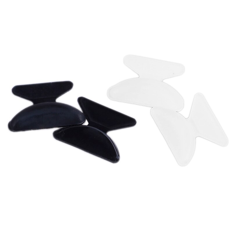 5Pairs/10Pcs Luchtkamer Siliconen Neus Pads Voor Bril Zwart Wit Anti-Slip Neus Pads Zachte eye Care Tools Voor Brillen
