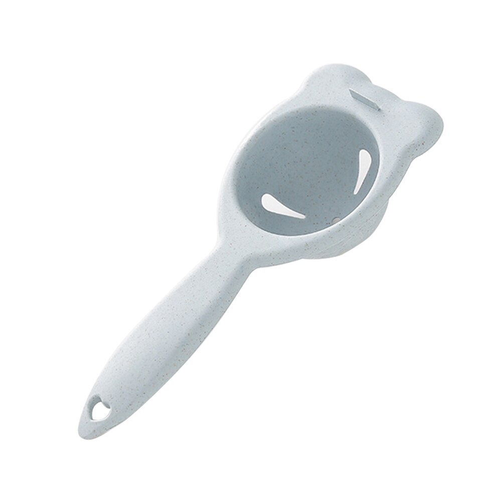Utensilio para hornear pasteles, divisor tamiz, herramienta de cocina artesanal, separador de yema y clara de huevo, separador de huevos de plástico de grado alimenticio: Azul
