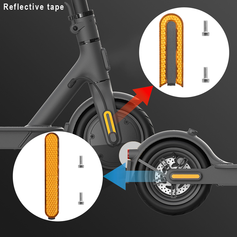 Wieldop Naafdop Beschermende Schelpen Reflecterende Strip voor Xiaomi Mi Elektrische Scooter Pro 2 M365 Mi3 Beschermen Decoratie Schelpen