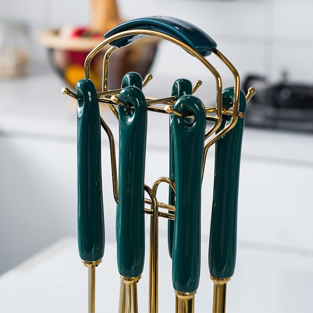 7 stücke Restaurant Handheld Werkzeuge Edelstahl Esszimmer Küche Kochen Utensil einstellen Suppe Löffel Party Heimat Lebensmittel Kuchen Schaufeln
