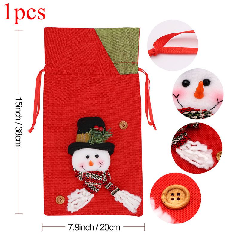 OurWarm 6 stuks Kerst Cookie Dozen met Venster Food Grade Kraft Bakkerij Dozen met Oliepapier en Linten voor Cadeau navidad: 1pcs Snowman