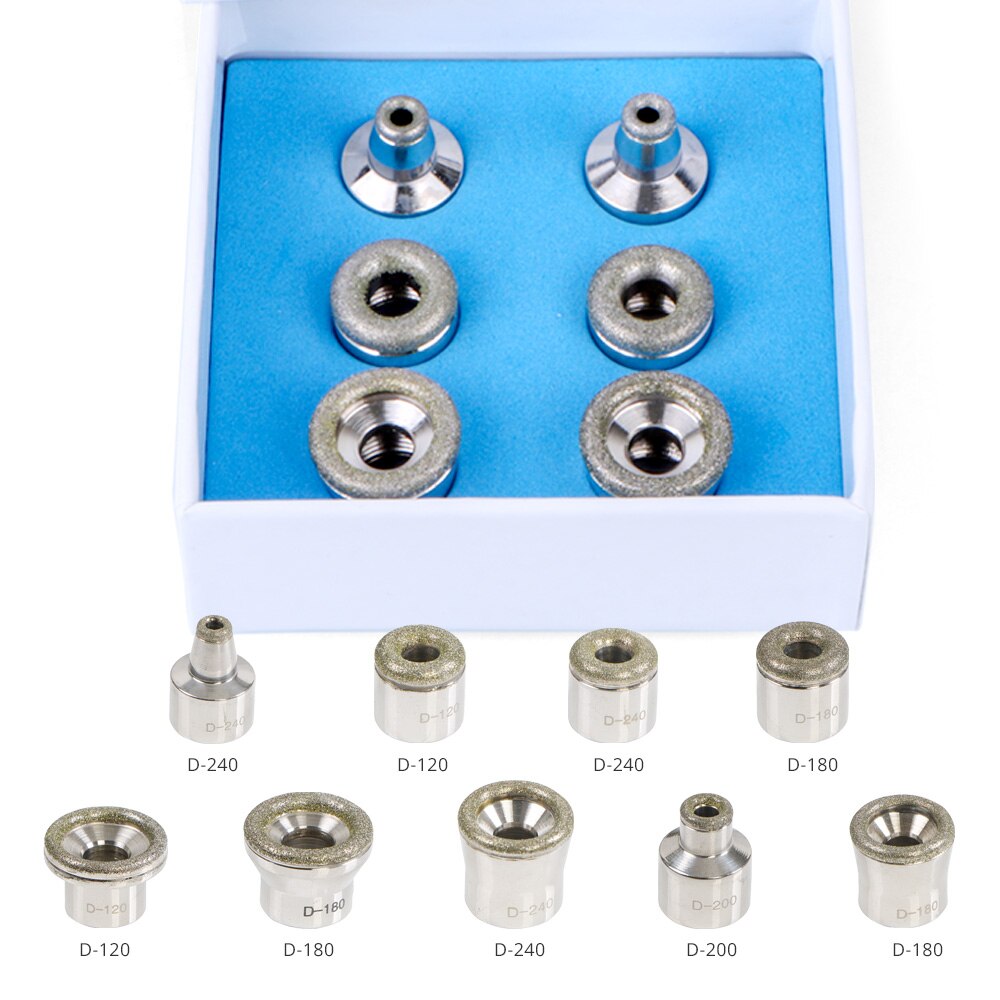 Factory Price Replacement Diamond Microdermabrasion Dermabrasion Tips Stainless Steel Filter Set 9pcs for Dermabrasion Machine