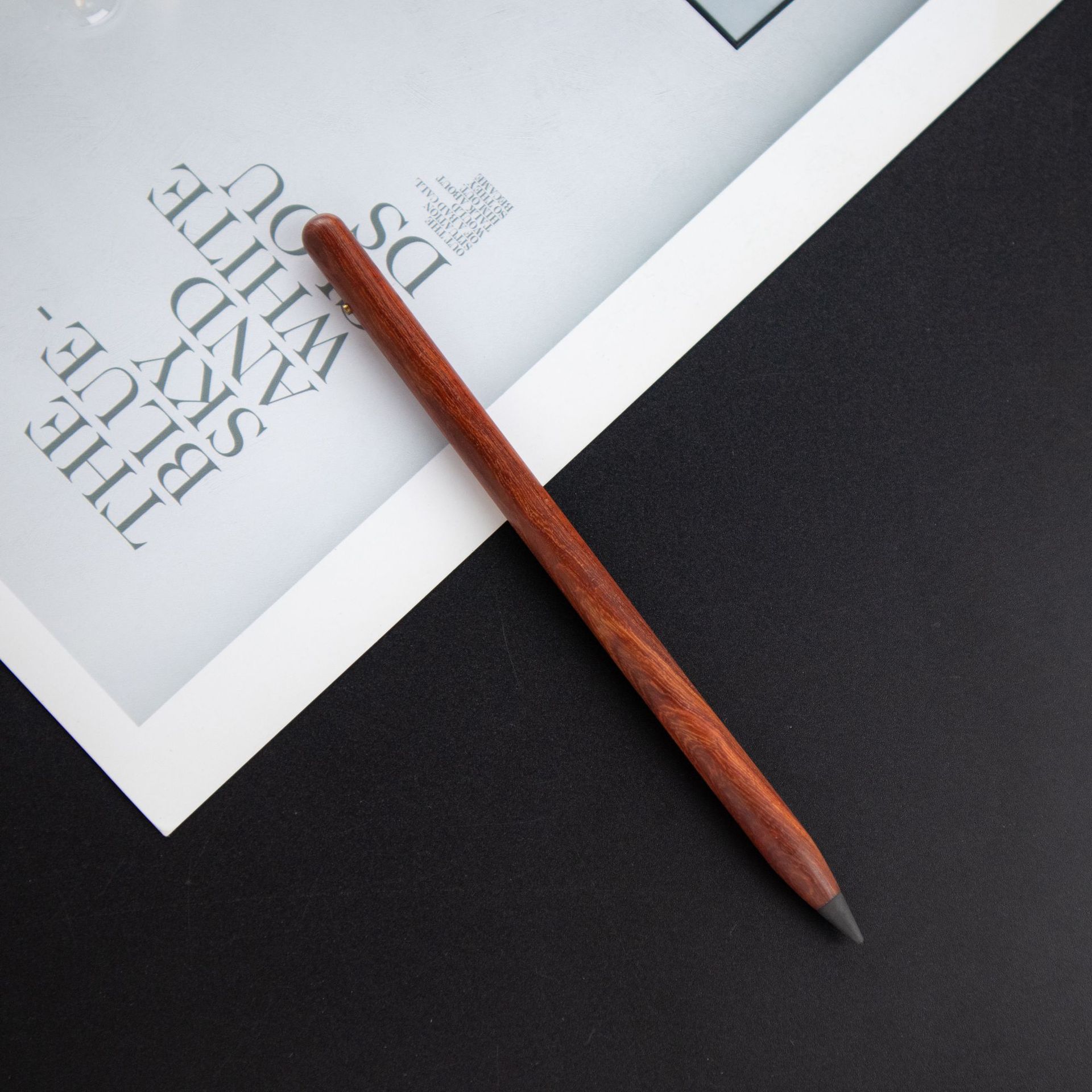 Onbeperkt Schrijven Eeuwige Potlood Houten Zonder Inkt Handtekening Pen Kantoor Eeuwige Briefpapier Potlood Business Supplies Pen: brown