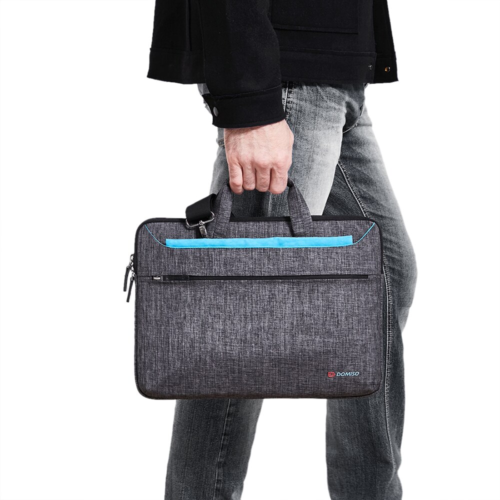 Domiso wielofunkcyjny moda pokrowiec na laptopa z uchwytem odporny na zachlapanie, odporna na wstrząsy torba na Laptop Notebook dla 14 "15.6" cal torba na laptopa