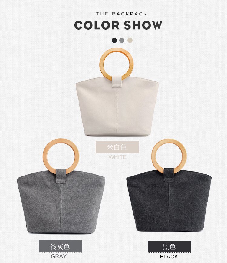 Baitao vrouwen Tas Trend slijtvaste Milieubescherming Canvas Tas Persoonlijke Handtas Ruya Leisure Bag