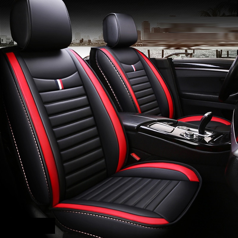 asiento de cuero Pu cojín no se mueve Universal cubierta del coche no diapositiva General saltos Hatchards a para Toyota Rav4 E6 X30