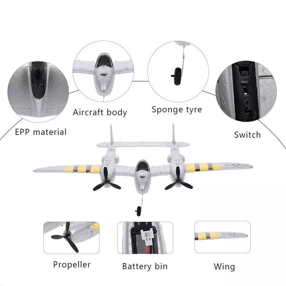 Beginner Remote Control Glider Aircraft 120m Remote Control Aircraft Toy Fixed Wing Collision Avoidance Aircraft