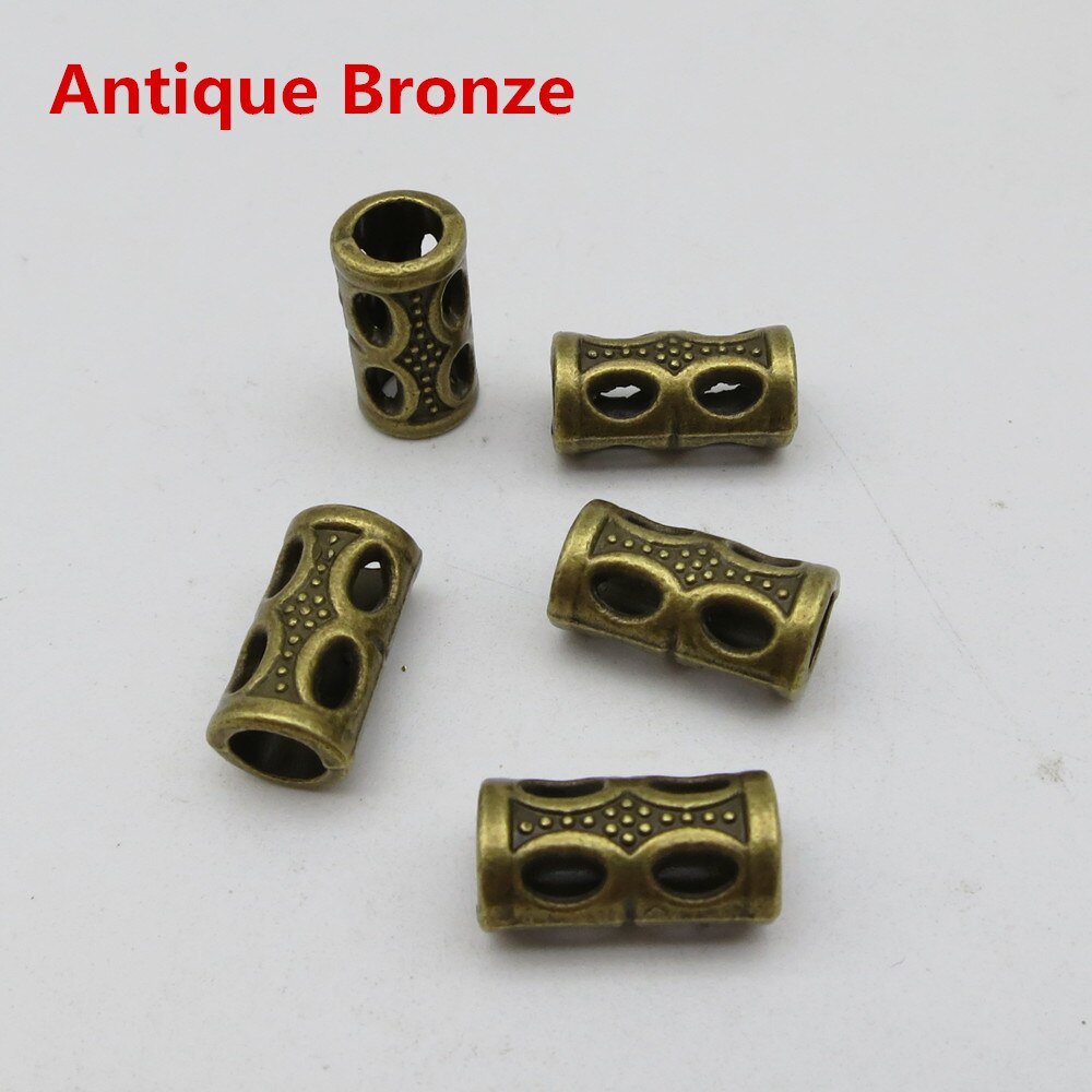 5 -20 zilver/goud/brons/rood koper viking haar vlecht dread baard dreadlock kralen buis ringen