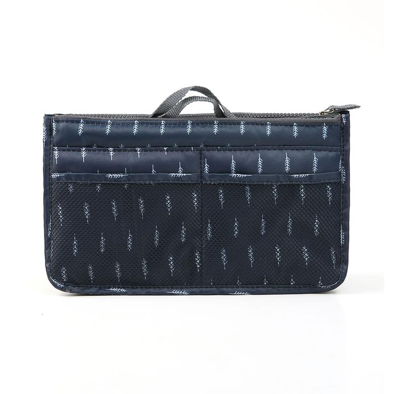 1 bolsa de aseo de seda de poliéster Bageek, bolsa de gran capacidad con asa superior, bolsa de cosméticos de con impresión, bolsas organizadoras de maquillaje: 1