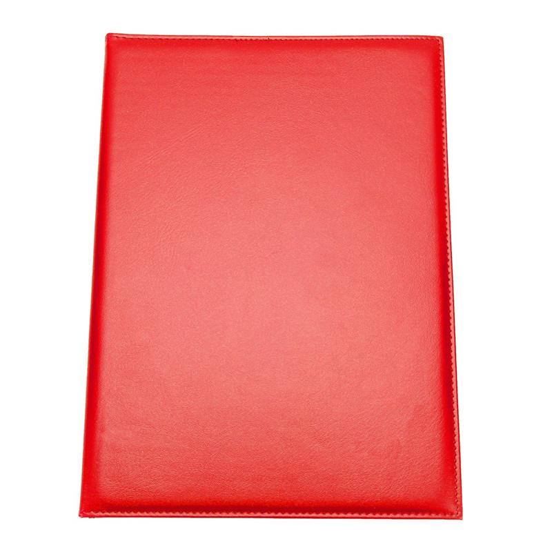 A4 Leather Certificate Cover Certificate Folder Blank Cover Protective Case Blank Certificate Shell Cover Outer Holster 2 Colors: Red