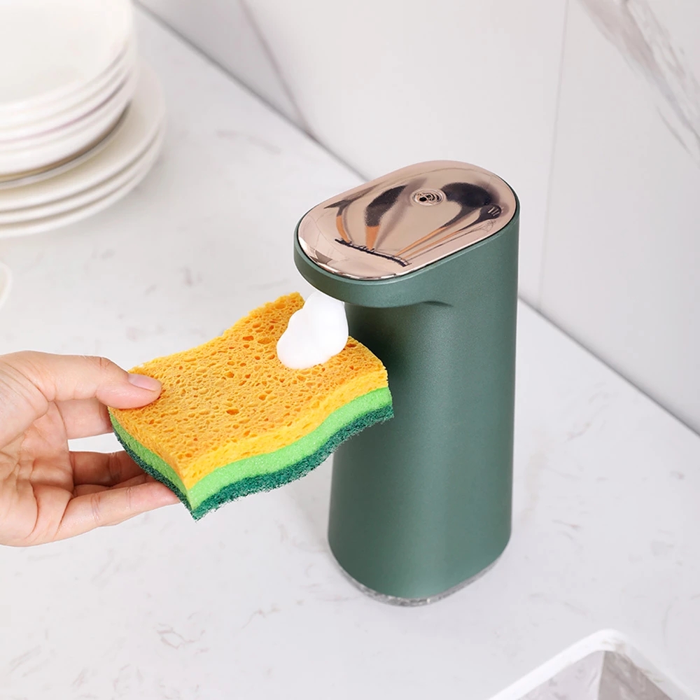 450ml Automatic Soap Dispenser with USB Rechargeable Foaming Touchless Hand Free Foam Liquid Soap Dispenser for Bathroom Kitchen