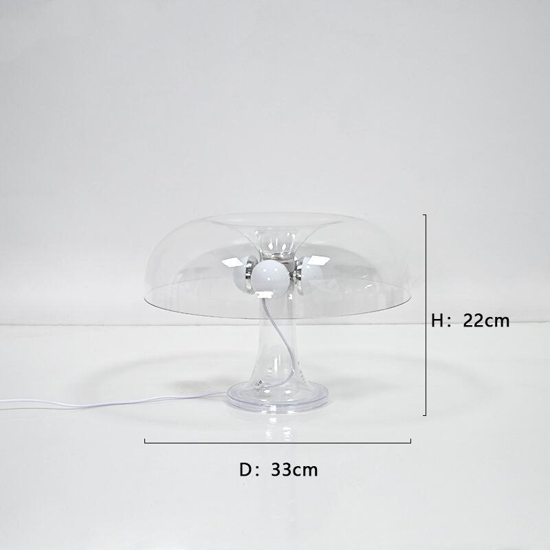 Nueva lámpara de mesa de hongos LED para decoración de hotel, dormitorio, sala de estar, iluminación minimalista moderna, luces creativas de escritorio