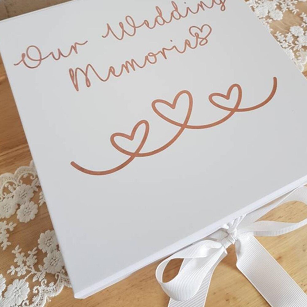 Wedding Memories Keepsake Box Wedding Day Keepsake Box for the Bride and Groom Our Wedding Memories Couples boxes