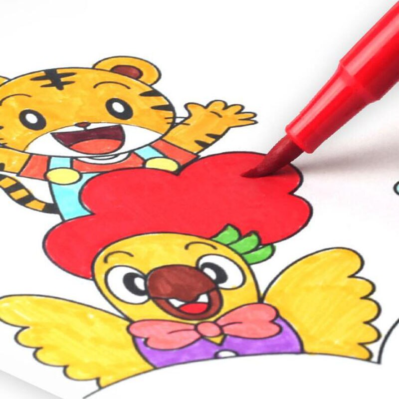 Soft Head Watercolor Pen Washable Watercolor Pen Not Dirty Hand Brush 12 Color Pen Set Painting Pen