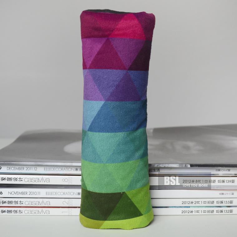 Vrouw Autogordel Cover Kids Autogordel Pad Rainbow Stijl Auto Bekleding Decoratie Wit met Zwart met Geel patroon: A