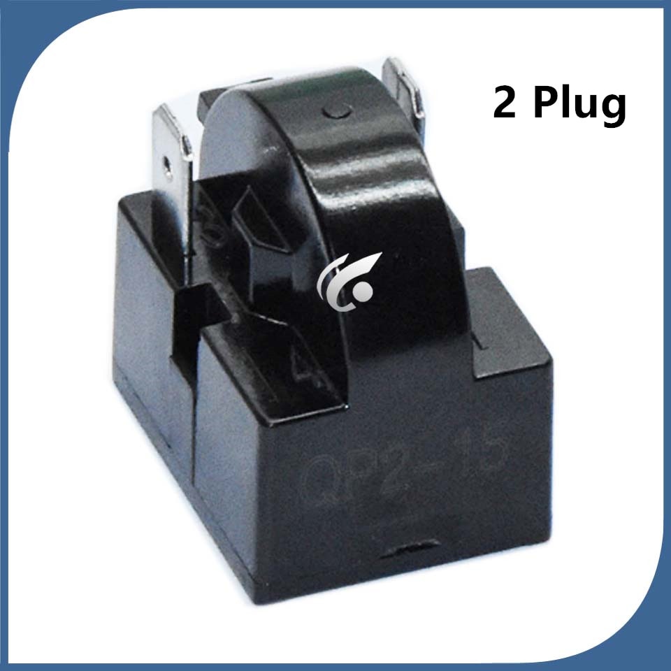 Relé térmico PTC para refrigerador, accesorio para refrigerador, congelador, motor de arranque, 2 enchufes, QP2-12, QP2-22, QP2-33, 1 Uds.