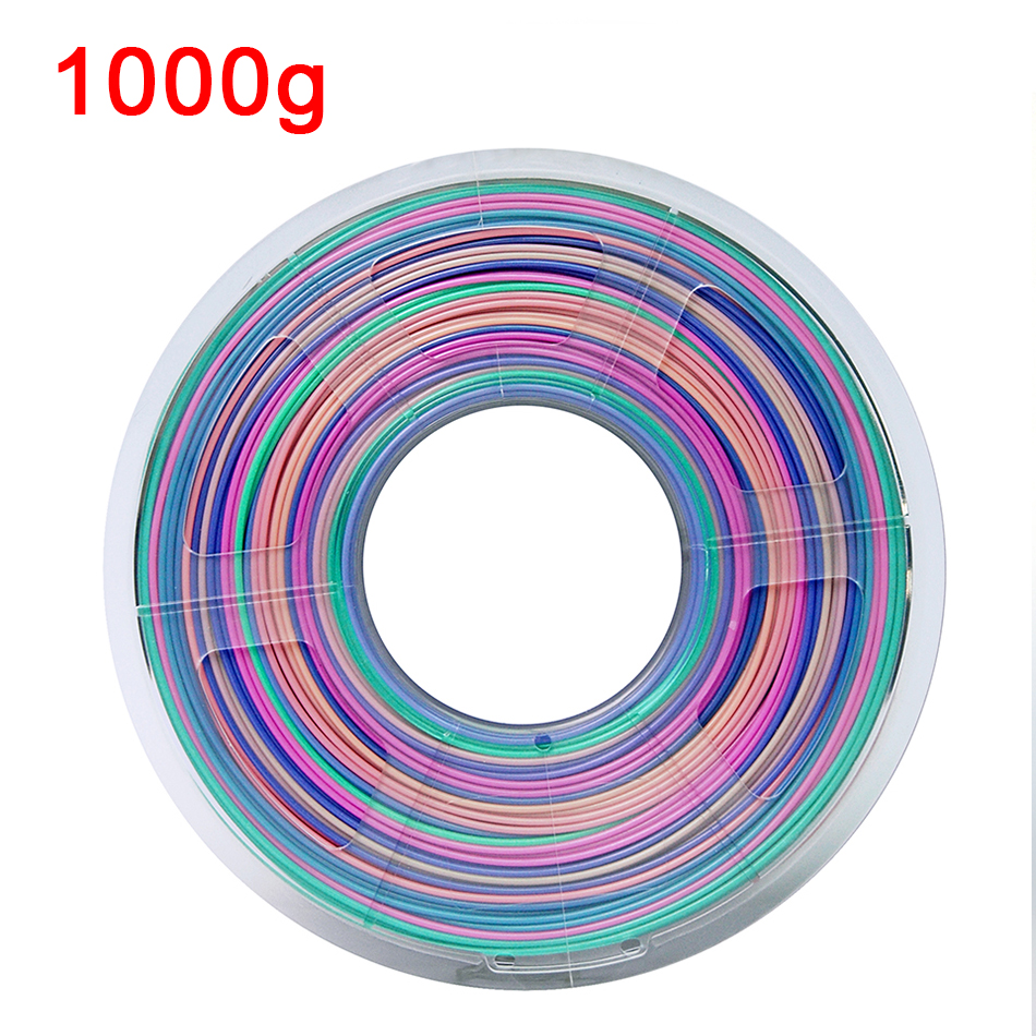 1.75mm PLA Rainbow 3D Printer Filament Sublimation Peacock Color 3D Printing Materials 1kg/500g/250g Plastic Polychrome Filament: 4c Rainbow PLA 1kg