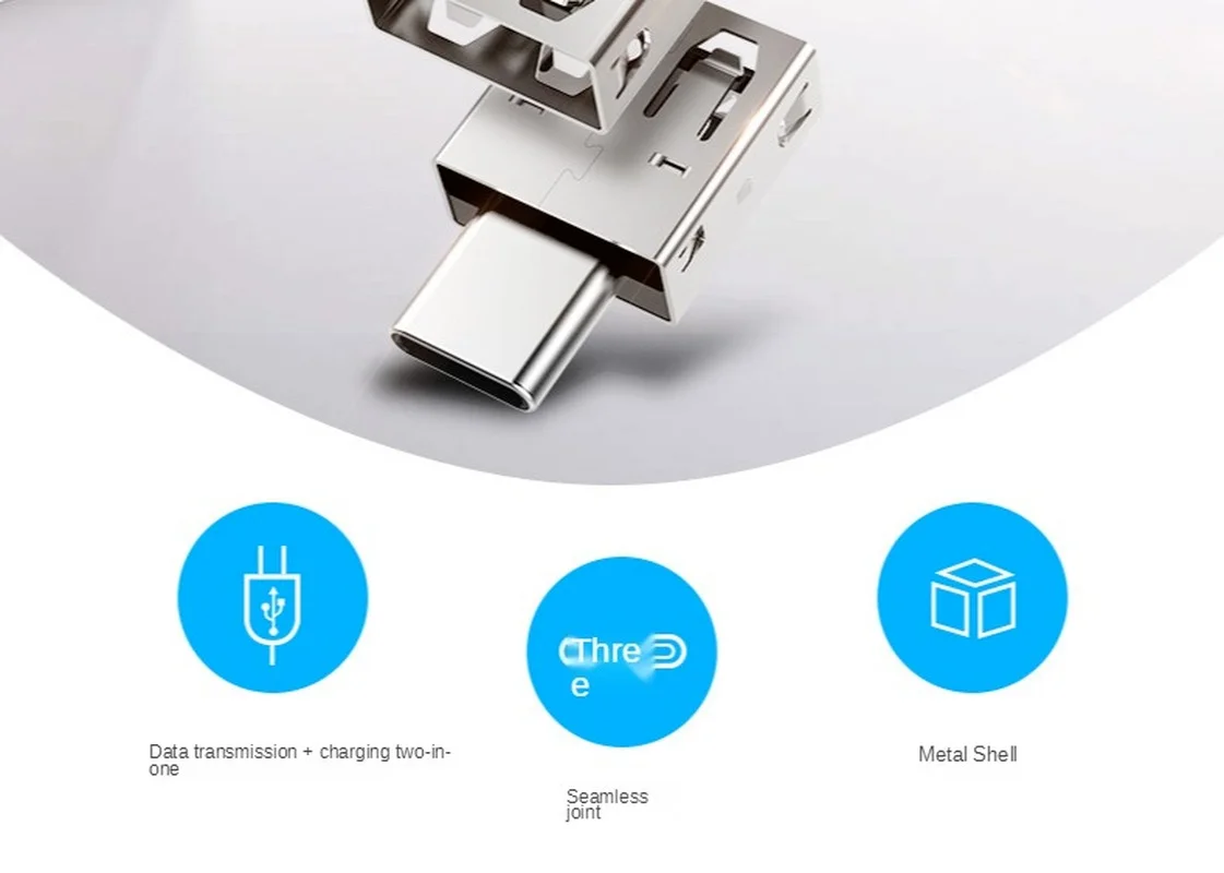 Otg Adapter Type-c To Usb Android Phone U Disk Adapter OTG Converter Supports OTG Micro USB Interface Device Metal