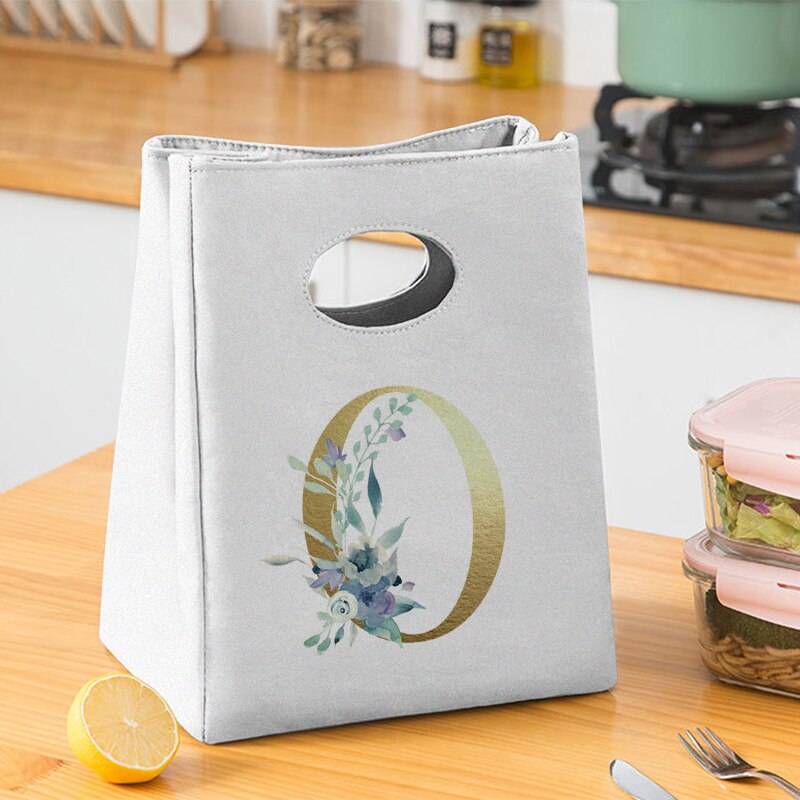 Gold Brief Unisex Isolierte Mittagessen Tasche Gedruckt Leinwand Mittagessen Box Picknick Tote Tasche Abendessen Behälter Lebensmittel Veranstalter: 9GoldgO