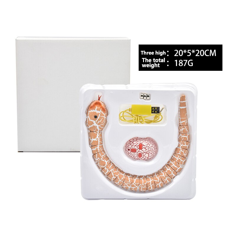 Infrared RC Toy Kit for Kids Adults Smart Remote Control Snake Mouse Cobra Tortoise Prank Jokes Radio Insect for Boys Toy: rc-Snake-2