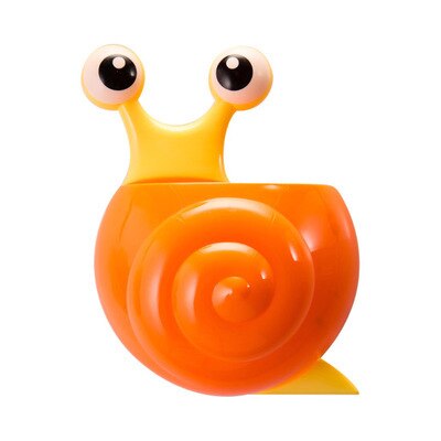 Support mural de rangement en forme d'escargot | Mignon Kawaii abeille et escargot, support mural pour brosse à dents, étagère de salle de bains, organisateur pour l'entretien ménager, ventouse forte,: 06