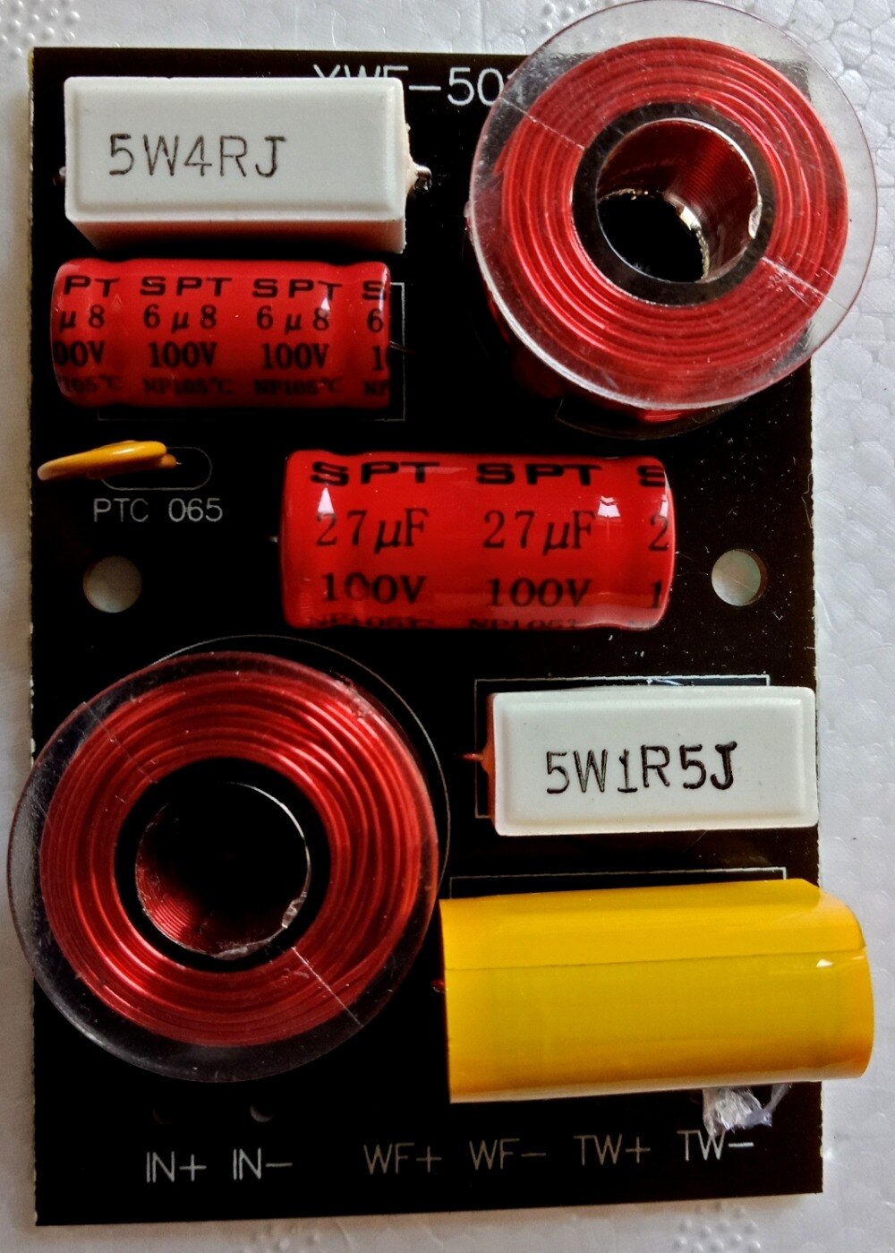 2PCS 30W-50W 2 Way Tweeter Bass Speaker Crossover Auido XWF501 3.0KHz Two way divider for 5-8 inch Speaker Use