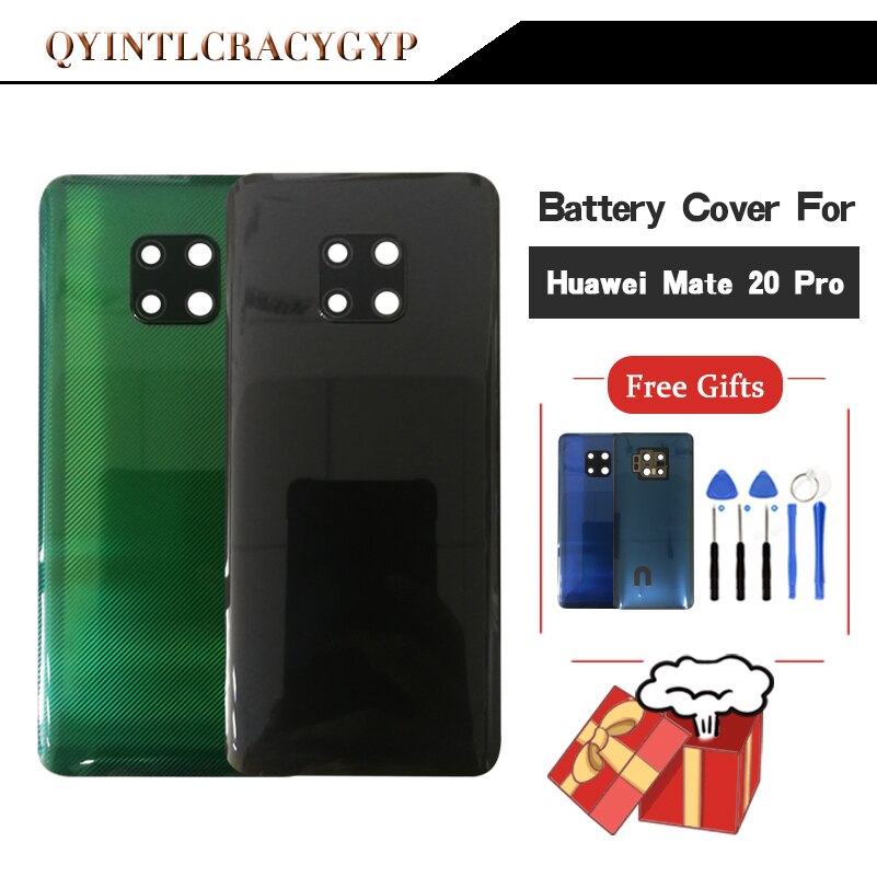 Glas Achter Behuizing Cover Voor Huawei Mate 20 Pro Achterdeur Vervangende Batterij Case Voor Mate 20 Pro Glas Batterij cover