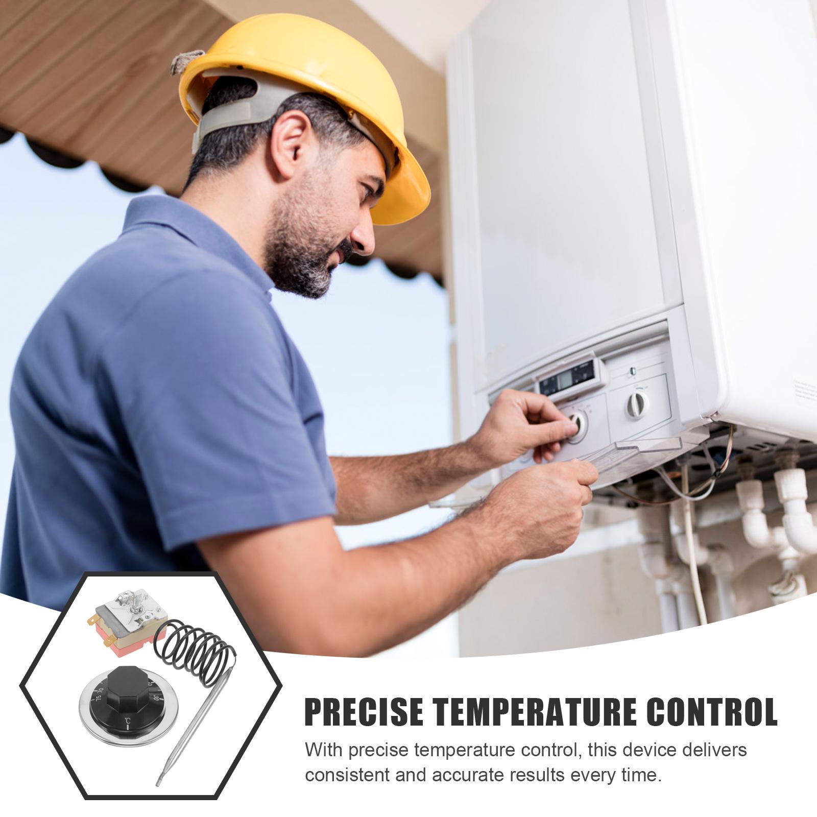 Mechanischer Thermostatregler, 30 bis 75 Grad, einstellbarer Temperaturschalter, Ofen, Kühlschrank, Heizung, Kapillarsteuergerät