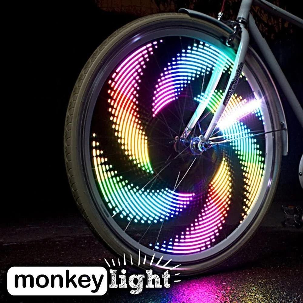 3d cykel eger led lys belyser gaderne fancy led farverige cykel hjul lys